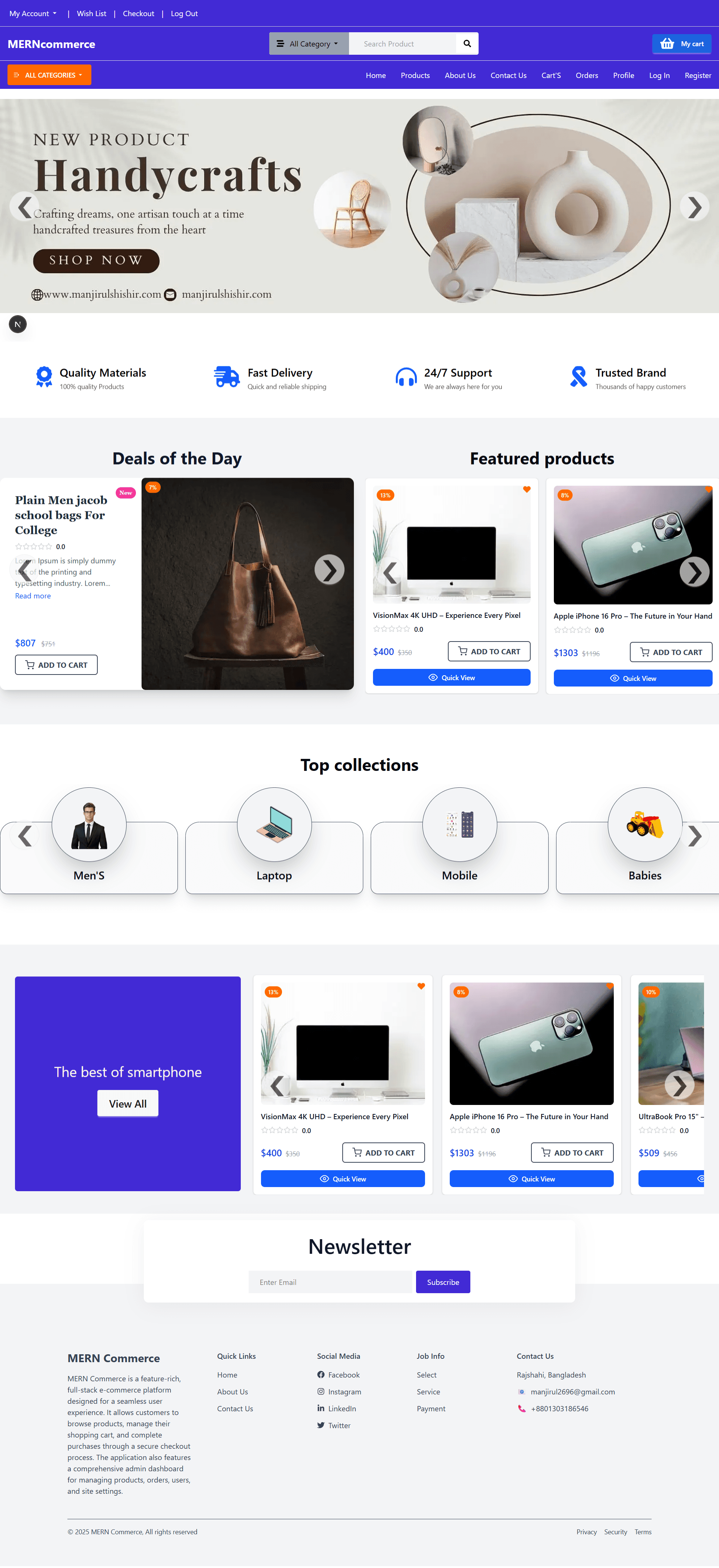 MERNcommerce - Full-Stack E-Commerce Platform